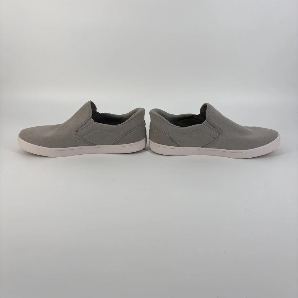 Kizik Madrid Eco Slip On Shoes Mens 15 Wide Grey Canvas Hands Free Sneaker